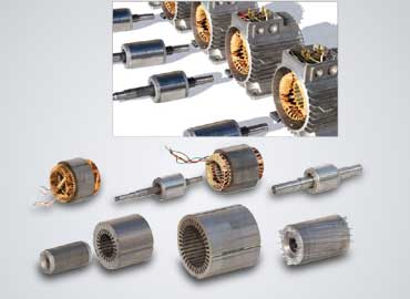 Wound Stator Rotor Pack